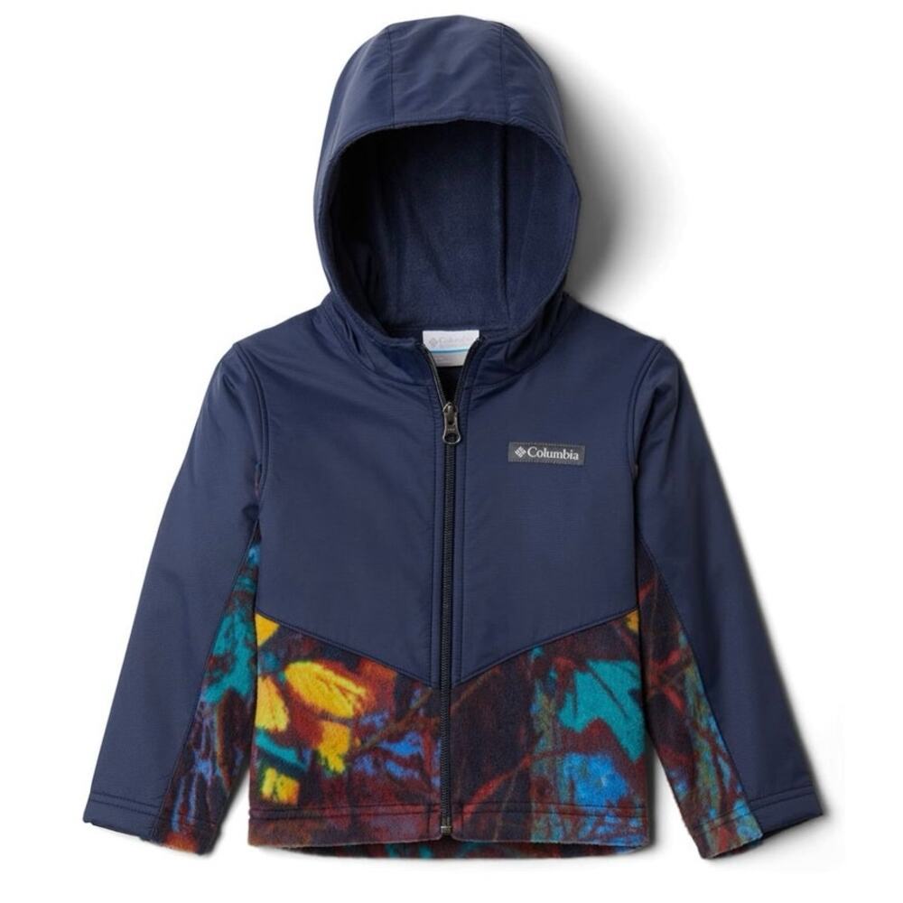 EUC Columbia Boys' Steens Mt Overlay Hoodie zip up Jacket Infant Baby 0-3 Months